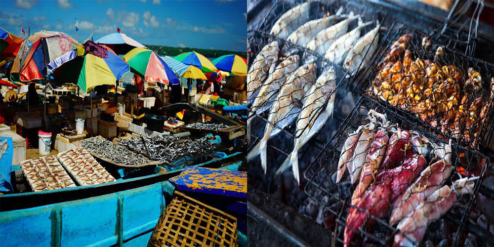 بازار ماهی کدونگانان بالی (فستیوال غذاهای دریایی!)