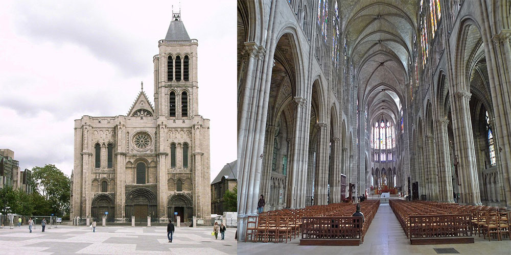 کلیسای سنت دنیس فرانسه (شاهکار معماری گوتیک)